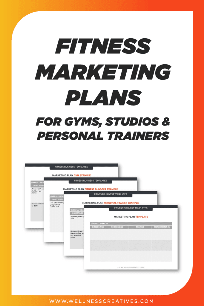 Strategic Fitness Marketing Plan Templates Pinterest