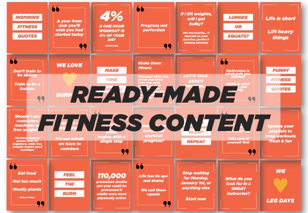 Done For You Fitness Content For Instagram